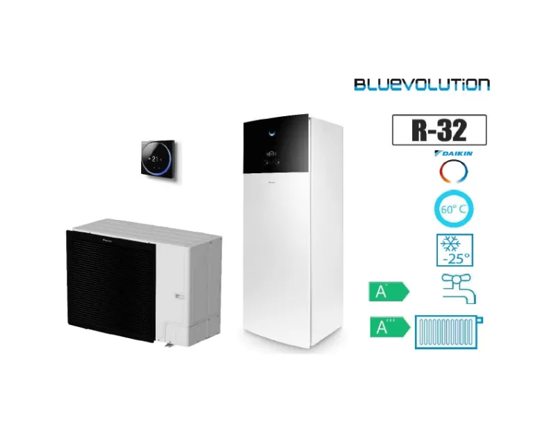 Daikin Altherma 3 R EBVH16S23D9W/ERLA16DW17 oras-vanduo šilumos siurblys su 230 L vandens talpa Daikin Altherma 3 R EBVH16S23D9W/ERLA16DW17 oras-vanduo šilumos siurblys su 230 L vandens talpa