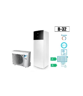 Daikin Altherma 3 R EHVH08S23E9W/ERGA06EVH oras-vanduo šilumos siurblys su 230 L vandens talpa