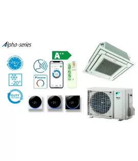 DAIKIN SPLIT FFA60A9/RZAG60A KASETINIS "FULLY FLAT COMPACT" ORO KONDICIONIERIUS SkyAir Alpha-series