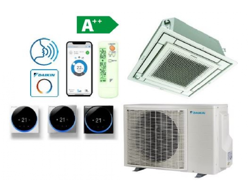 DAIKIN SPLIT FFA50A9/RXM50A KASETINIS "FULLY FLAT" ORO KONDICIONIERIUS 