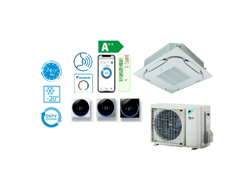 DAIKIN SPLIT FCAG35B/RZAG35A SkyAir KASETINIS (ROUND FLOW) ORO KONDICIONIERIUS DAIKIN SPLIT FCAG35B/RZAG35A SkyAir KASETINIS (ROUND FLOW) ORO KONDICIONIERIUS